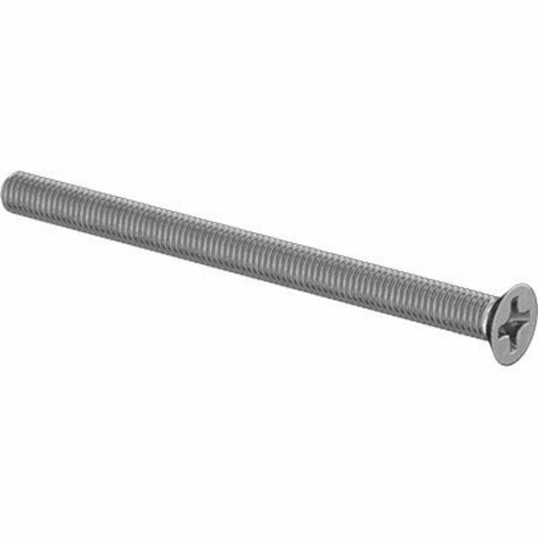 Bsc Preferred Passivated 18-8 Stainless Steel Phillips Flat Head Screw M5 x 0.8 mm Thread 70 mm Long, 10PK 92010A355